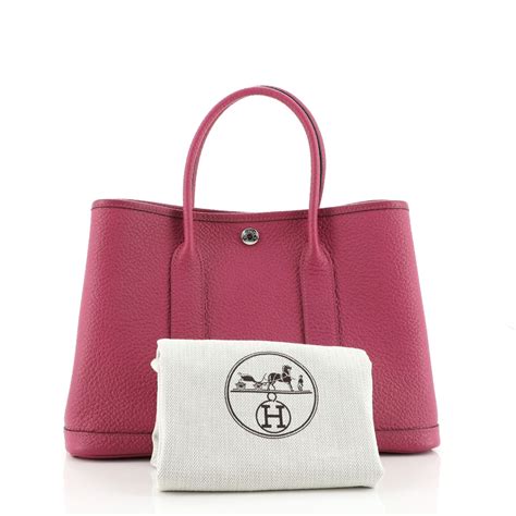 pink garden tote hermes|Hermes garden party 30 bag.